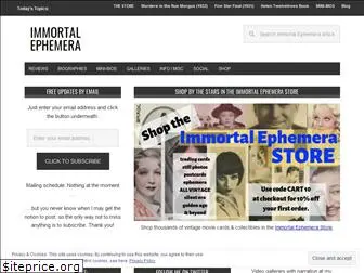 immortalephemera.com