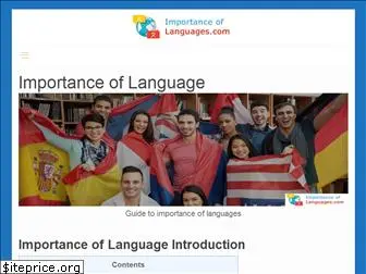 importanceoflanguages.com