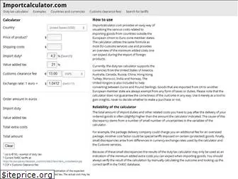 importcalculator.com