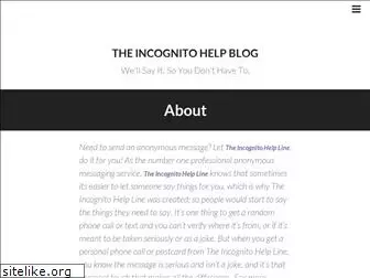 incognitohelpblog.com