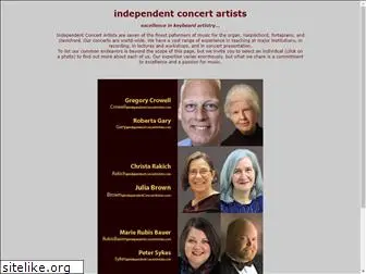 independentconcertartists.com