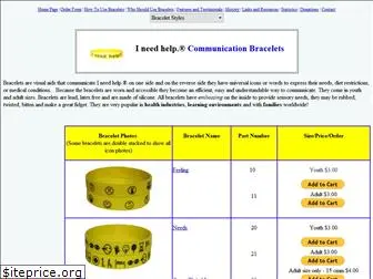 ineedhelpcommunicationbracelets.com