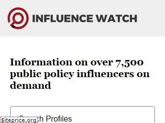 influencewatch.org
