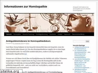 informationen-zur-homoeopathie.de