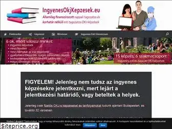 ingyenesokjkepzesek.eu