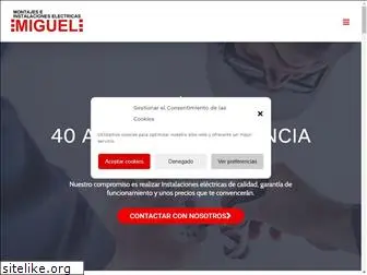 instalacioneselectricasmiguel.com