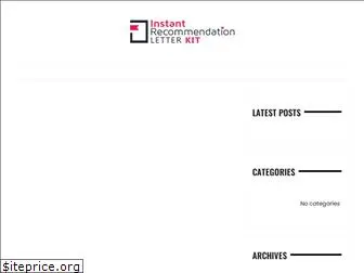 instantrecommendationletterkit.com