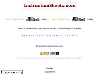 instructionsheets.com