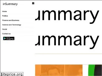 insummary.in