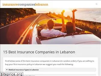 insurancecompanieslebanon.com