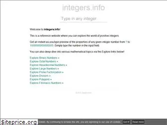 integers.info