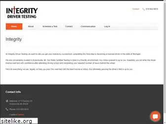 integritydrivertesting.com