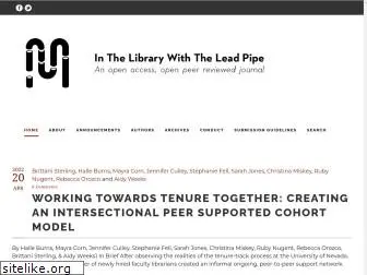 inthelibrarywiththeleadpipe.org