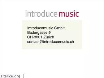 introducemusic.ch