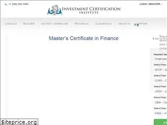investmentcertifications.com