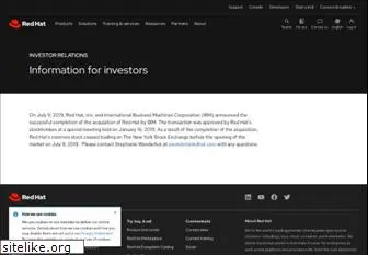 investors.redhat.com