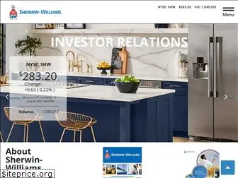 investors.sherwin-williams.com