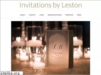 invitationsbyleston.com