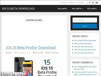 betaprofiles ios 10
