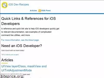 iosdev.recipes