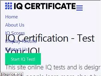 iqcertificate.org