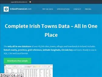 irelandtownslist.com