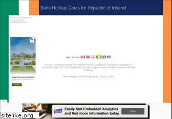 irishbankholidays.com