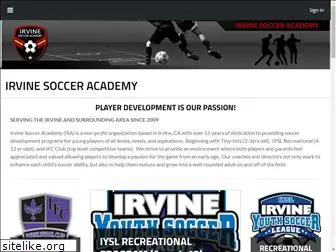 irvinesocceracademy.com