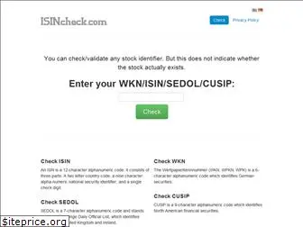 isincheck.com