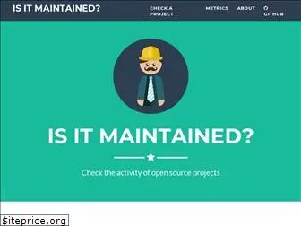 isitmaintained.com