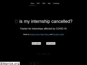 ismyinternshipcancelled.com