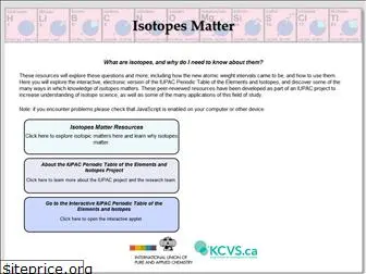 isotopesmatter.com