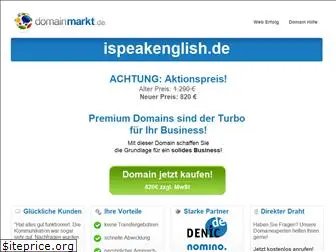 www.ispeakenglish.de website price