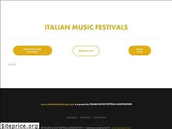 italianmusicfestivals.com