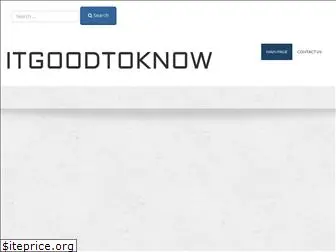 itgoodtoknow.com