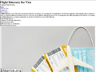 itineraryforvisa.com