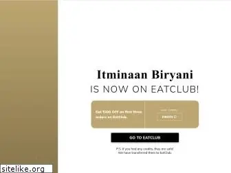 itminaanbiryani.in