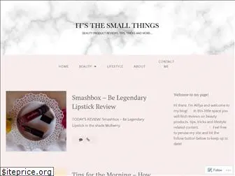 its-the-small-things.com