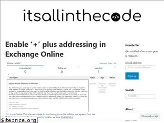 itsallinthecode.com