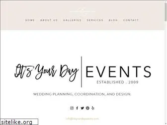 itsyourdayevents.com