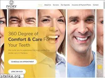 ivorydentalmanteca.com