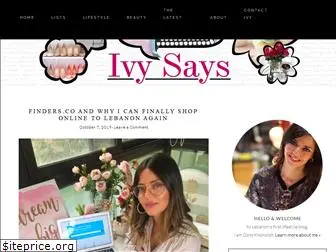 ivysays.com