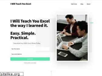 iwillteachyouexcel.com