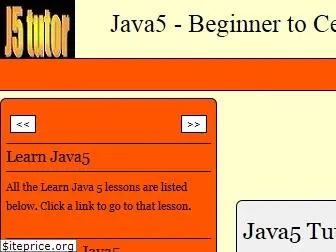 java5tutor.info