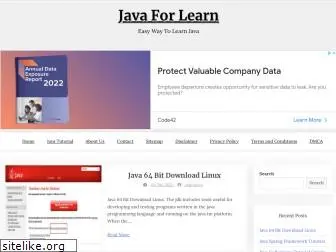 javaforlearn.com