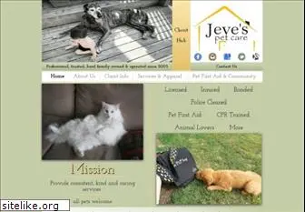 jevespetcare.com