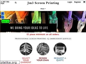 jm3screenprinting.com