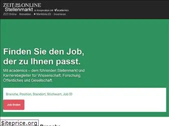 www.jobs.zeit.de website price