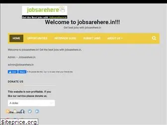 jobsarehere.in