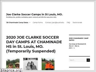 joeclarkesoccercamps.com